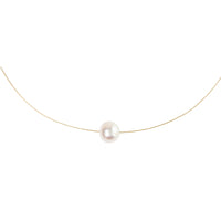 Luna 11mm White Pearl Necklace Necklaces Sayulita Sol 