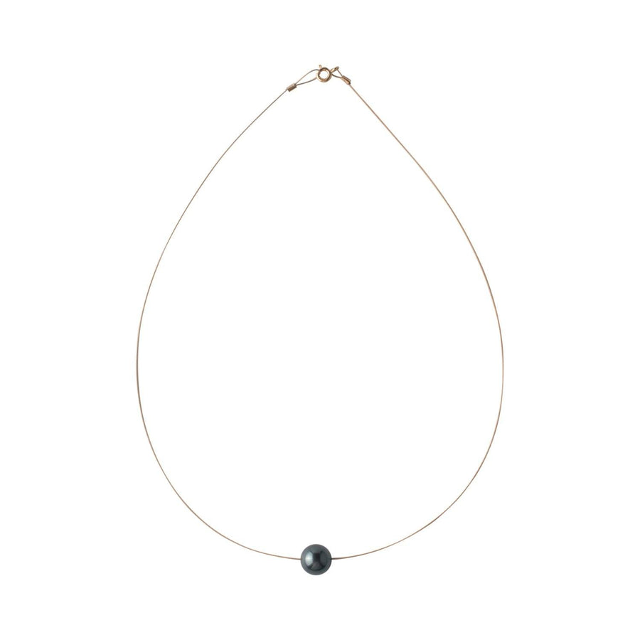 Luna Necklace, Swarovski Black Pearl 10mm - Sayulita Sol Jewelry