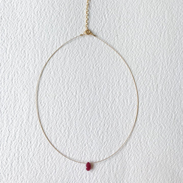 Luna Ruby and Gold Necklace - Sayulita Sol Jewelry