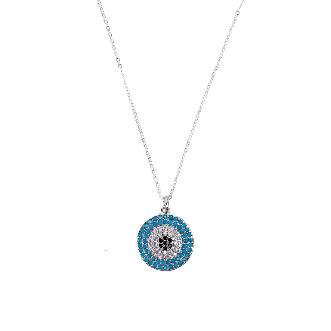 Mandala Pendant in Silver Necklaces Sayulita Sol Jewelry 