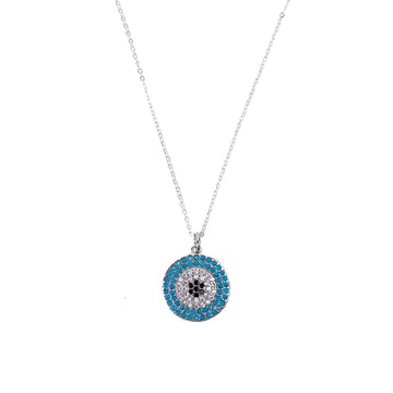 Mandala Pendant in Silver Necklaces Sayulita Sol Jewelry 