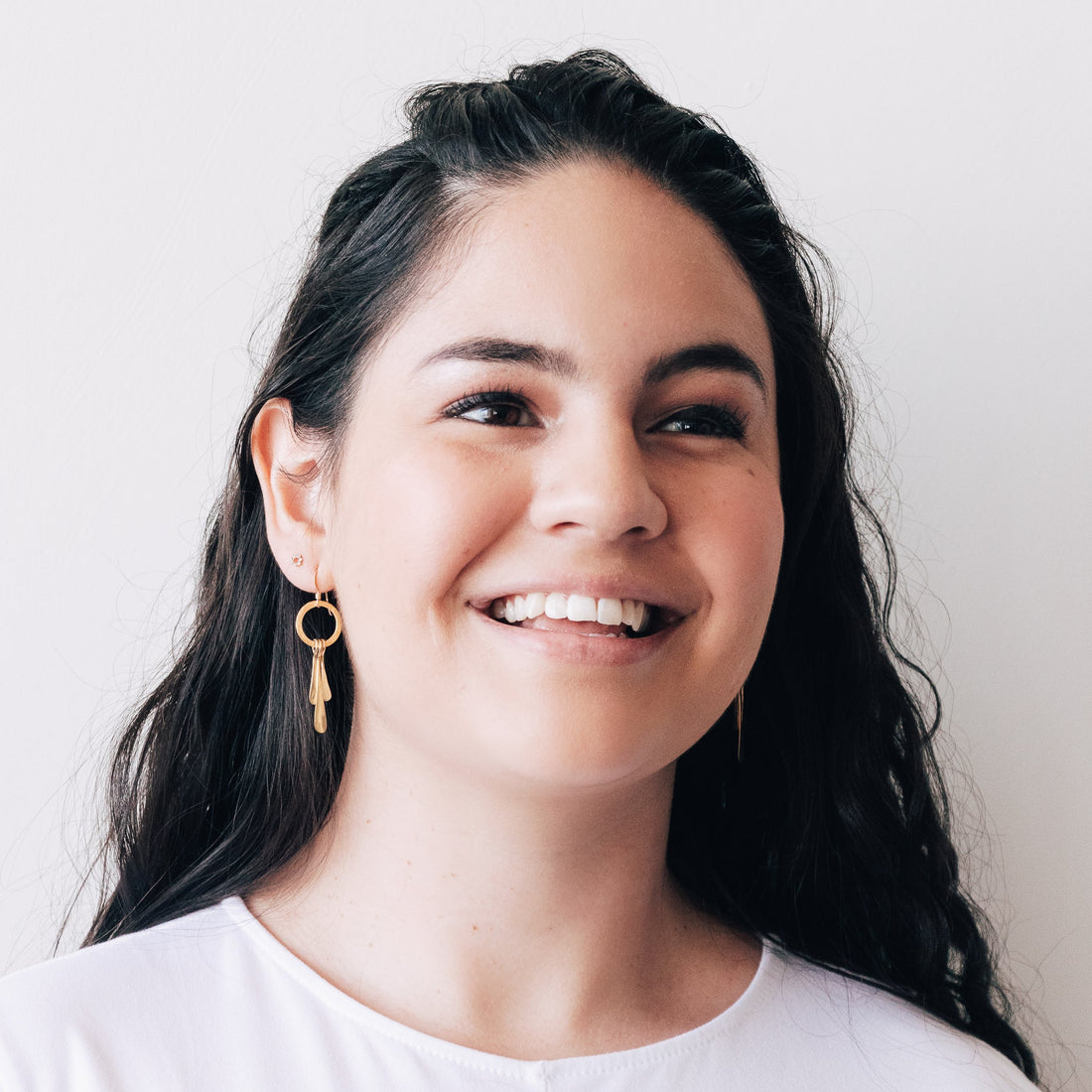 Mini Anabelle Earrings in Gold Earrings Sayulita Sol Jewelry 