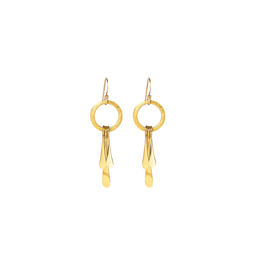 Mini Anabelle Earrings in Gold Earrings Sayulita Sol Jewelry 