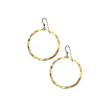 Ola 35mm Hoops, Gold - Sayulita Sol Jewelry