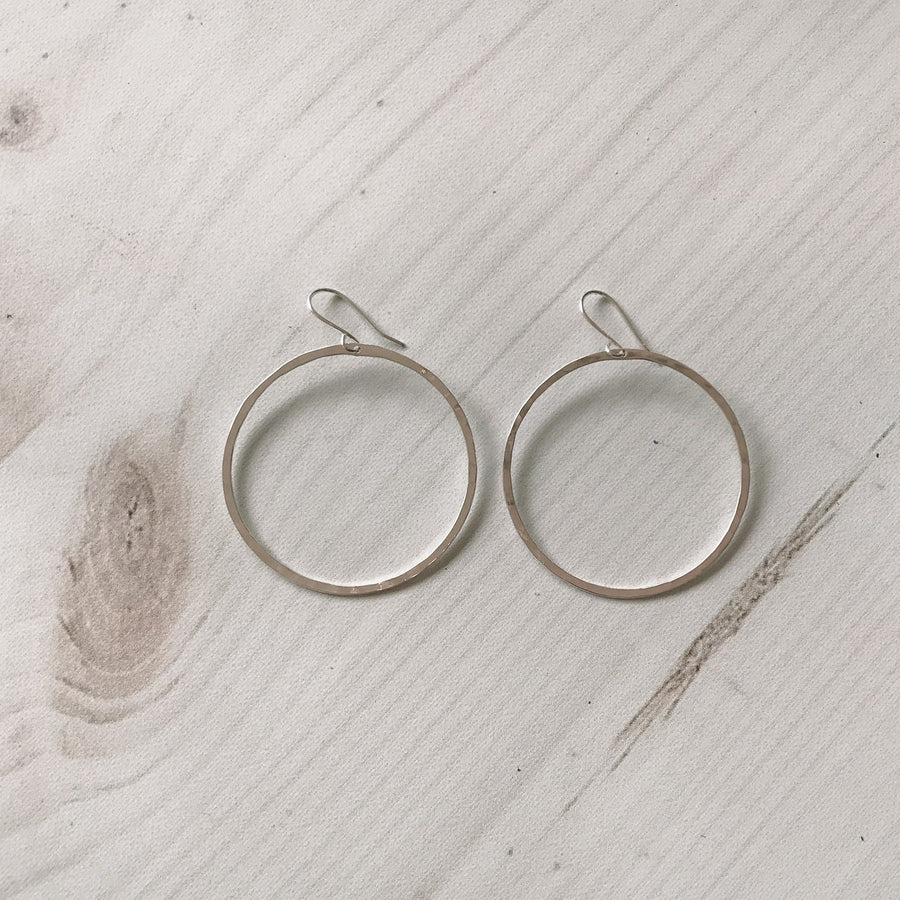 Ola 45mm Hoop, Sterling Silver - Sayulita Sol Jewelry