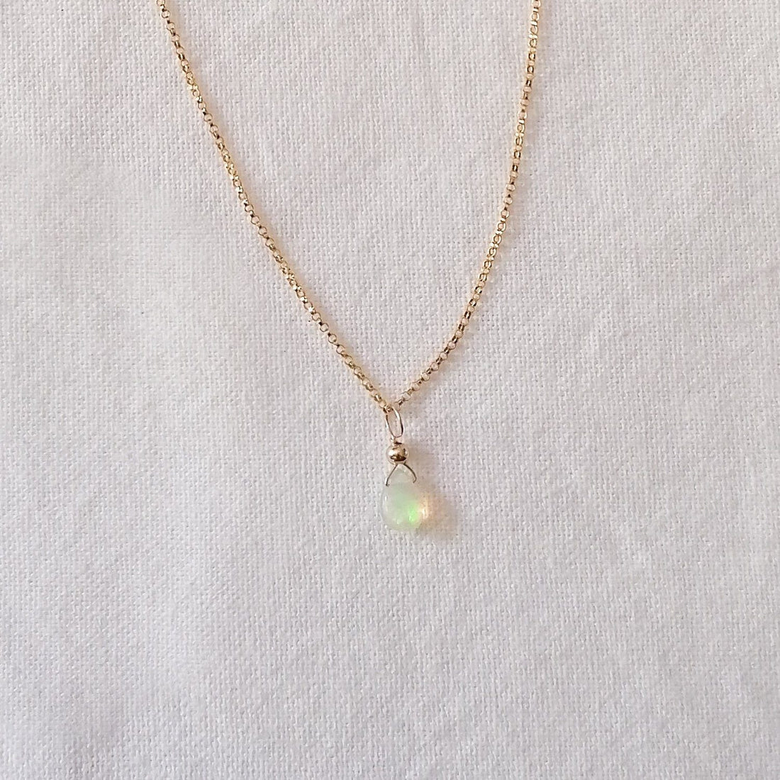 Opal Isla Pendant in Gold Necklaces Sayulita Sol 