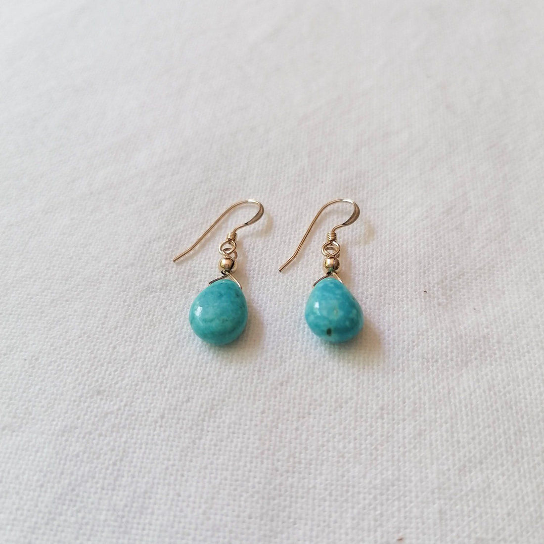 Turquoise Isla Earrings in Gold Earrings Sayulita Sol Jewelry 
