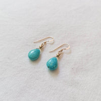 Turquoise Isla Earrings in Gold Earrings Sayulita Sol Jewelry 