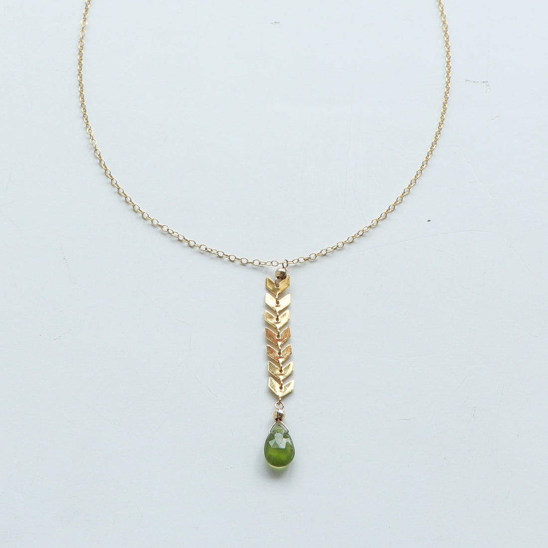 Vesuvianite Reef Necklaces in Gold Necklaces Sayulita Sol Jewelry 