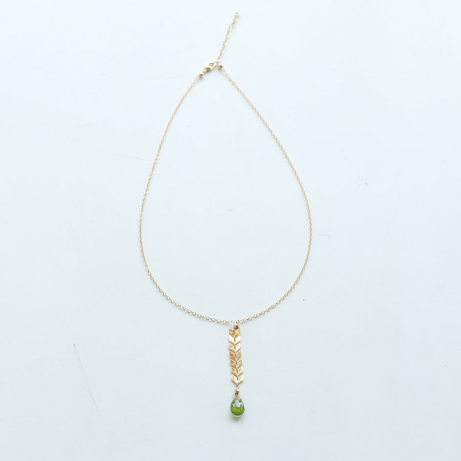 Arrecife Necklaces in Gold Necklaces Sayulita Sol Jewelry Vesuvianite 